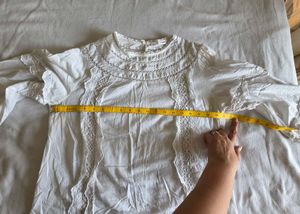 Elegant White Embroidered Top