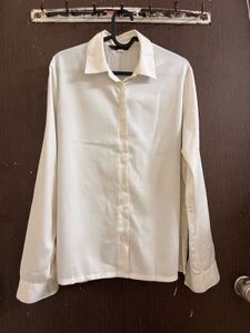 Classic White Button-Up Shirt