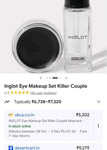 inglot duraline and liner combo.
