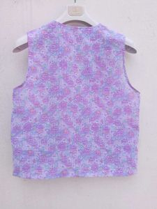 Floral Print Sleeveless Vest