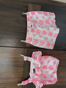 Cute Floral Baby Outfit full embroidery