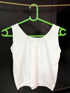 shirt with white tang top