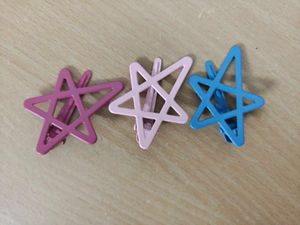 Cute Star Hair Clips. Free: Frozen Beaded Bracelet