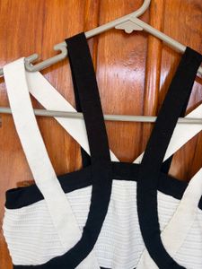 Chic Black &amp; White Mini Dress