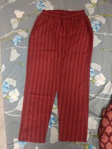Maroon Printed Kurta Set