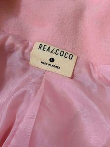Korean Chic Pink Cropped Jacket