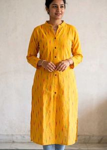 🌹🌼Ikkat Cotton Kurti + dupatta