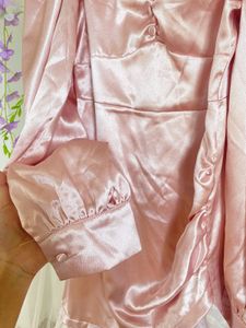 Princess Satin Puff Sleeve Dress🎀