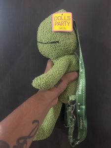 Kawaii Cute Green Frog Plush Bag Handbag Cartoon