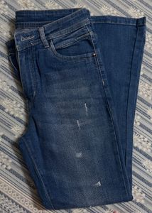 Stylish Blue Bootcut Denim Jeans