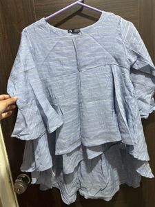 New Light Blue Oofy Designer Top for Ladies
