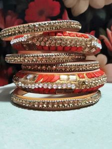 Set of 6 Embellished Bangles