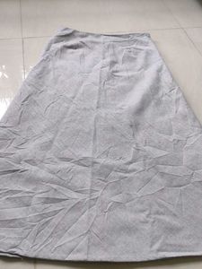 Elegant Grey A-Line Skirt