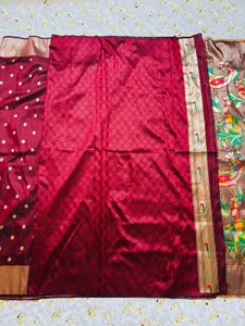 New Muniya Silk Saree with blouse piece