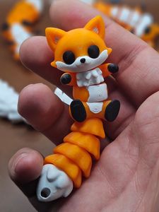 Cute Flexible Fox Keychain