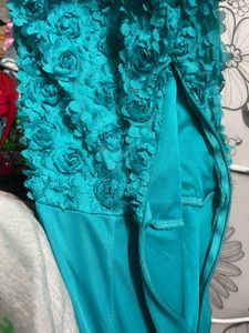 Elegant Teal Maxi Dress
