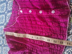 Sheer Pink Button-Up Cardigan