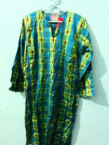 Vibrant Checkered Kurta