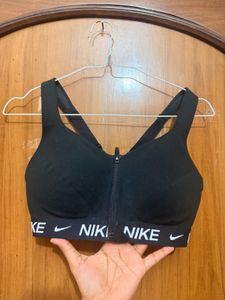 Nike Black Sports Bra with Zipper