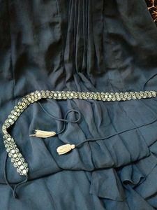 Stunning Teal Embroidered Gown