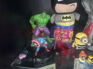 mini super heroes and kinder joy toys