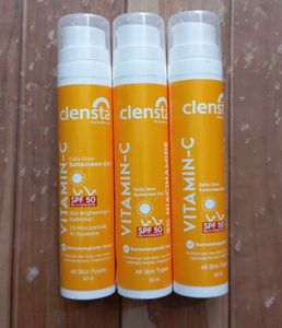 Clensta Vitamin-C Daily Glow Sunscreen Gel SPF 50