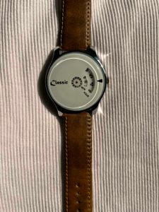 brown classic watch