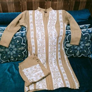 Woolen Kurti Set