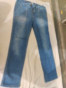🔀Boy 10-12 Blue checked plaid Shirt with Deni