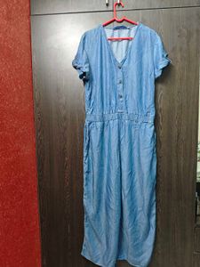 Light Blue Denim Jumpsuit