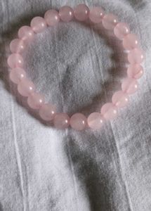 Rose Quartz Angel &amp; Bracelet Combo