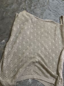 Lightweight Knit V-Neck Tunic Top