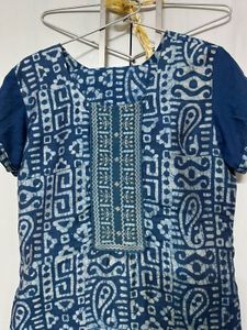 Blue Ethnic Kurta and matching duppata