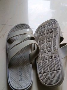 Comfortable Grey Slip-On Sandals