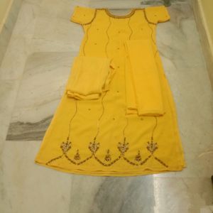Long Zari Suit