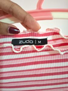 Zudio Striped Cropped Top Y2K Cute💌