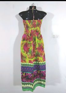 Colorful Halter Maxi Dress