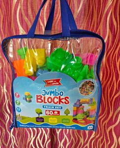 New Learn &amp; Create Jumbo Blocks Train Set