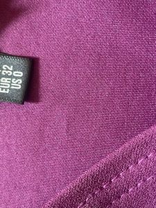 Strapless Purple Wrap Midi Dress