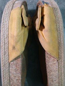 Yellow Bow Sandals