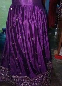 Stunning Purple Embroidered Lehenga Choli