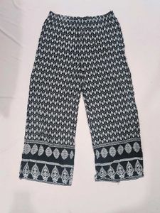 STYLE UNION Black &amp; White Printed Palazzo
