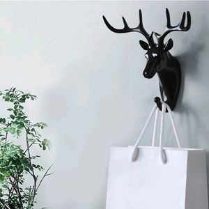 DEER HEAD SELF ADHESIVE WALL DOOR HOOK HANGER