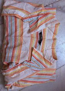 Pastel Striped Shirt: Casual shirt