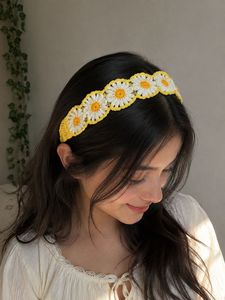Handmade Daisy Crochet Headband
