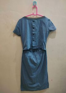 Blue T-Shirt Dress
