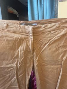 Classic Tan Straight Leg Trousers