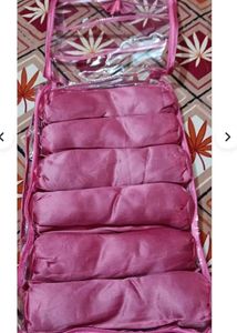 Premium Pink Bangle Storage Box with Transparent