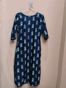 Stylish Blue Printed Kurta