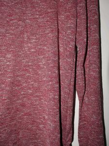 Lee Cooper Marled Burgundy Mauve Hoodie